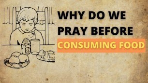 'Prayer before consuming food'