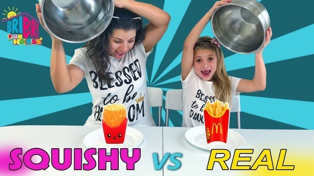 '10 ROUNDS of SQUISHY Food vs REAL Food Challenge!'