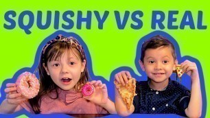 'SQUISHY vs REAL FOOD challenge -K\'s Home'