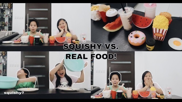 'SQUISHY VS. REAL FOOD (With a Twist!!)'