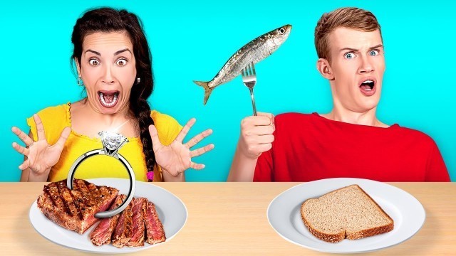 'BEST VS WORST FOOD CHALLENGE! WHO WILL WIN? || Mystery Taste Test by 123 GO Like!'