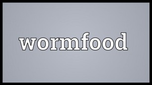 'Wormfood Meaning'