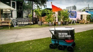 'This robot will deliver your dinner in downtown Miami'