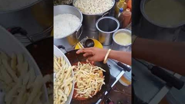 'Chilli Potato Lucknow Street Food #Shorts'