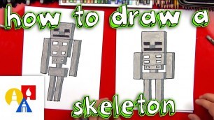 'How To Draw A Minecraft Skeleton'