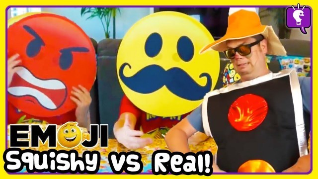 'HobbyCheffy Emoji + Power Rangers Squishy Vs Real Compilation with HobbyKids'