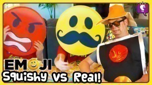 'HobbyCheffy Emoji + Power Rangers Squishy Vs Real Compilation with HobbyKids'