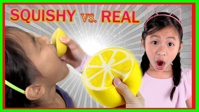 'Squishy Food VS Real Food Challenge ( Fun TV )'