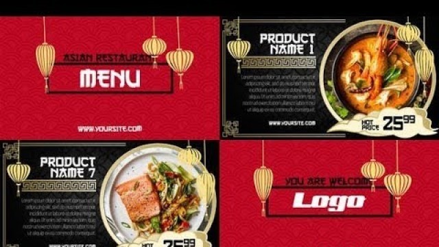 'Asian Menu - Restaurant Promo | After Effects Template'