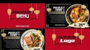 'Asian Menu - Restaurant Promo | After Effects Template'