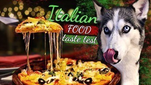 'Huskies Trying Italian Food | International Food Test Test #3'