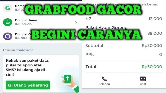 'CARA MEMBUAT AKUN GRABFOOD GACOR'