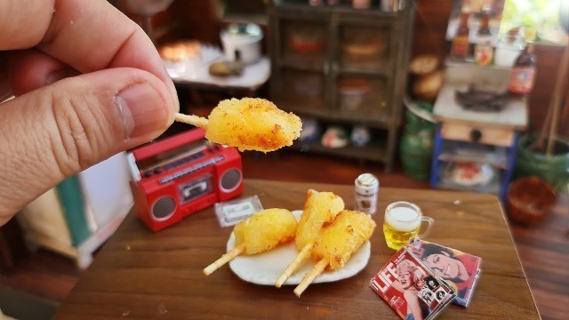 'Miniature Mozzarella Cheese Sticks Recipe | mini food cooking | miniature food that you can'