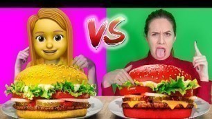 'GUMMY FOOD VS REAL FOOD !! CHALLENGE !! COCA COLA'