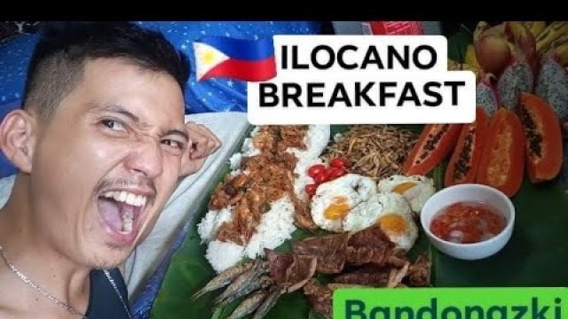 'ILOCANO BREAKFAST MUKBANG || Filipino Boodle Fight || BANDONGZKI'