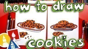 'How To Draw A Plate Of Cookies For Santa'