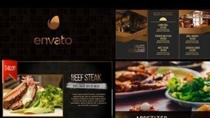 'Exclusive Restaurant Digital Menu | After Effects template'