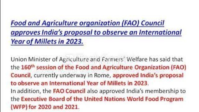 'food and agriculture organization 10 dec news'