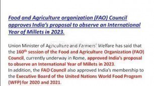 'food and agriculture organization 10 dec news'