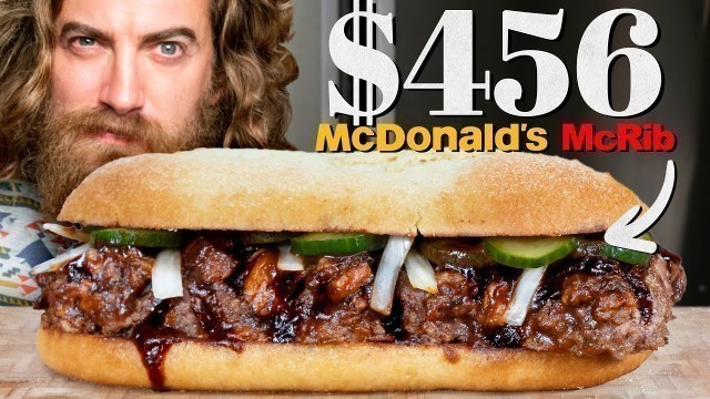 '$456 McDonald\'s McRib Taste Test | Fancy Fast Food'