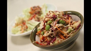 'Thai Crunchy Salad with Peanut Dressing | Thai Recipes | Sanjeev Kapoor Khazana'