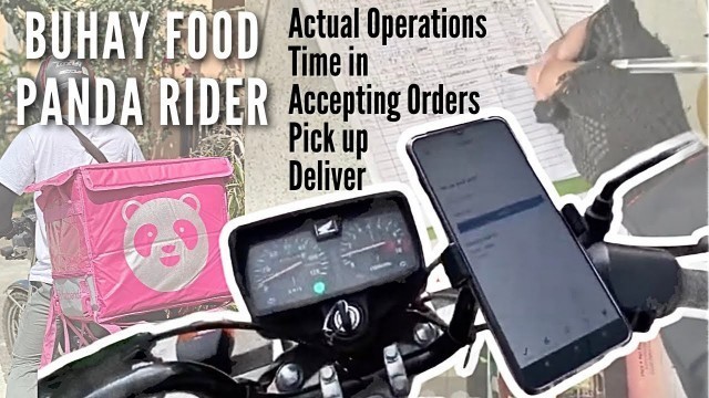 'Food Panda Rider Actual Operations / accepting orders / pick up and delivery drop off'