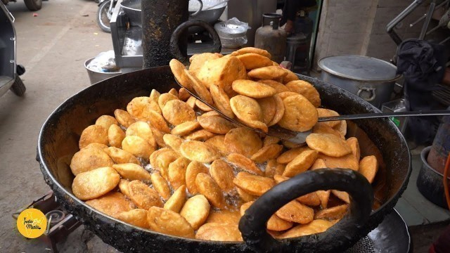 'Lucknow Famous Breakfast Khasta Kachori Rs. 32/- Only l Durga Khasta Corner l Lucknow Street Food'