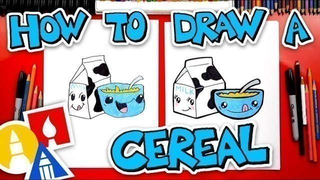 'How To Draw A Funny Bowl Of Cereal + CHALLENGE TIME'