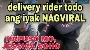 'DELIVERY RIDER NG FOOD PANDA UMIYAK NAGVIRAL'