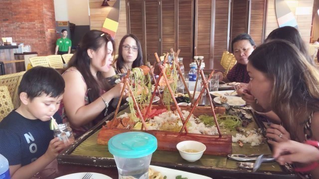 'Boodle Fight at Sea Foods Island Sm Seaside PH.'