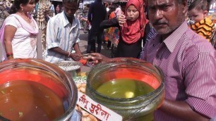 'Enjoy Lucknow Panipuri - 6 Piece @ 10 rs with 5 types of water flavor - Street Food India'