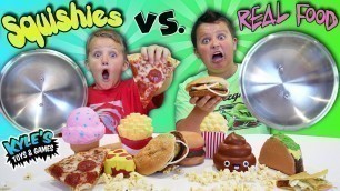 'Squishy Food VS. Real Food Challenge!'