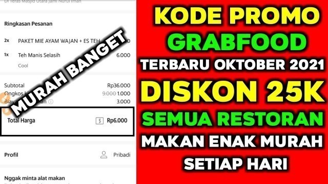 'KODE PROMO GRAB FOOD'