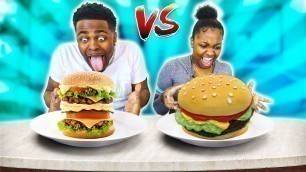 'SQUISHY FOOD VS REAL FOOD CHALLENGE'