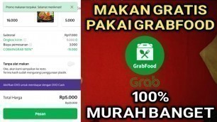 'KODE PROMO GRAB FOOD DISKON 100%'