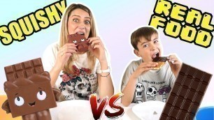 'SQUISHY VS REAL FOOD CON MI MAMA'