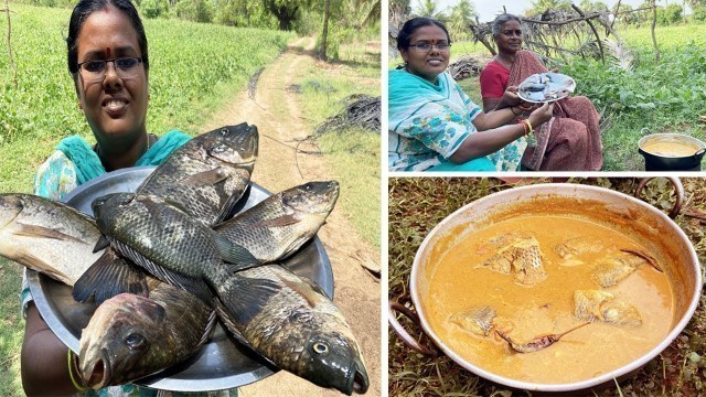 'எங்கள் வீட்டு முறையில்  சமைத்த ஆற்று மீன் குழம்பு / Our Home style River Fish Kulambhu / Gravy'