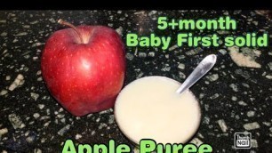 'Apple Puree in Tamil/5+month baby first solid feed/weight gaining/skin Whitening food for baby'