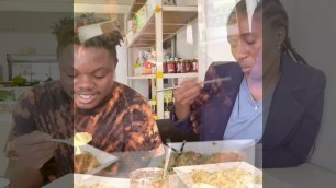 'Eating Chinese’s food for the first time with WODE MAYA #Wode maya'