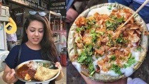 'Indian Chaat and Kebab Paratha । Veg Lucknow Street Food | Hindi | Streets To Savories'