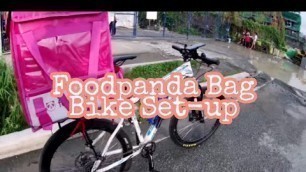 'FOODPANDA BIKER VLOG 025 | Kung paano ko nakabit ang Foodpanda Bag sa aking carrier | SHOUTOUTS !'