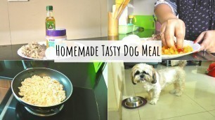 'Tasty Dog Meal With Chicken | Homemade Tasty Dog Meal | The Best Healthy Homemade Dog Treat'