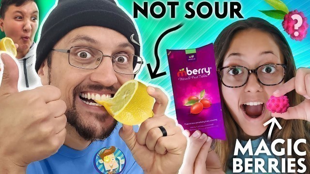 'MAGIC Berries Turn SOUR foods SWEET! (FV Family mBERRY Taste Test Challenge)'