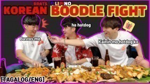 '[MUKBANG] Korean guys try Philippines style boodle fight #78 (ENG SUB)'