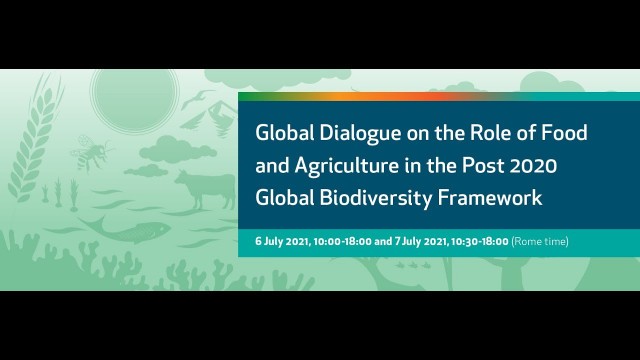 'Global Dialogue: Food and agriculture in the Post 2020 Global Biodiversity Framework 1'