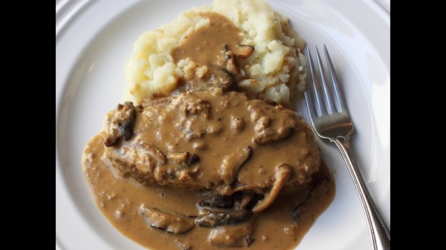 'Creamy Mushroom Meatloaf Experiment - Meatloaf Cooked in Creamy Mushroom Gravy'