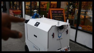 'Marble Robotics Food Delivery Robot Spotted In The Mission District! Making Deliveries!'