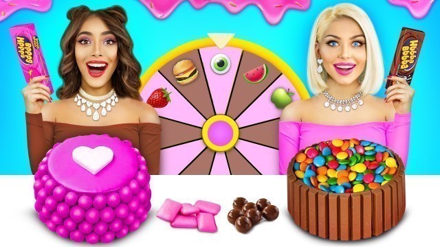 'Bubble Gum VS Chocolate Food Challenge! Giant Sweets VS Bubble Gum Blowing War by RATATA CHALLENGE'