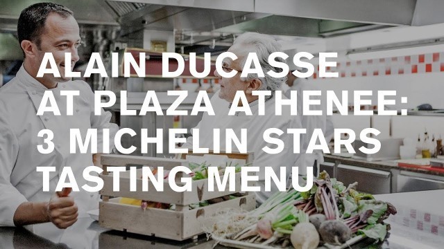 '3 Michelin star restaurant: Alain Ducasse au Plaza Athénée: [tasting Menu], Paris.'