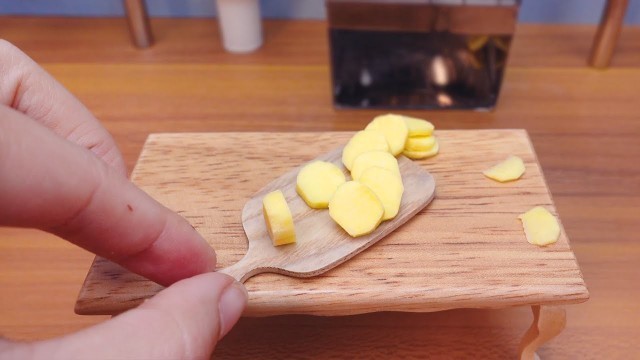 'ASMR/MINI FOOD - POTATO NUGGETS | Mini Cooking with Teeny Cakes'